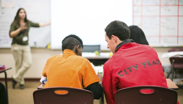 City Year member and student